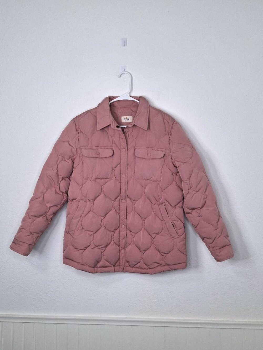 Marine Layer Leslie Quilted Puffer Down Filled Quilted Jacket Sz L Outdoor